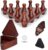 Shuffleboard Bowling Pin Set with 10 Pcs Premium Hardwood Bowling Pins Durable Triangular Pinsetter Resin Bowling Ball and Carrying Bag,with Deluxe Storage Box,Fun for Shuffleboard Games