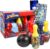 Spiderman Bowling Games Activities Bundle for Toddlers, Kids – 3 Pc Marvel Superhero Bowling Set with Stickers, and More (Spiderman Playset)
