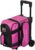 Strikeforce Hybrid Bowling Ball Single Roller with Smooth 3.5″ Molded Plastic Wheels for a Smooth Ride (Pink)