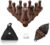TORPSPORTS Shuffleboard Bowling Pin Set,Portable Shuffleboard Table Bowling Pin Set Include Hardwood Bowling Pins Durable Triangula,Pinsetter Resin Bowling Ball Suitable Shuffleboard Bowling Game