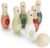 Tender Leaf Toys – Birdie Skittles – Kids Bowling Set – 6 Solid Wood Bowling Pins, Ball and Storage Bag – Fun Physical Learning for Toddler – Develop Hand-Eye Coordination and Numeracy Skills – Age 3+