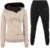 Tuianres Women’s Sweat Suits 2 Piece Set Trendy Lounge Pullover Hoodie Footballs Matching Sets Fall Winter Travel Outfit