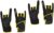 VANZACK 2 Pairs Silicone Hand Gloves Mittens for Men Thermal Gloves Bowling Glove with Thumb Mens Bowling Gloves Professional Bowling Glove Anti-Slip Sports Gloves Wristband Miss handguard