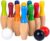 WODI Wood Bowling Backyard Games Wooden Pins Balls,and Mesh Carrying Bag Educational Games Indoor and Outdoor Toys Family Fun for Kids Toddlers and Adults