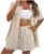 Women Shorts Set Linen Pants Shorts Sets for Women Straight Leg Plain Summer Fall Shorts Set 2023 Fashion Y2K