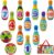 dmsbuy Hand-Eye Coordination Bowling Toys, Activity Center Fine Motor Toy for 6-12-18 Months Old Boys Girls Outside/Indoor Games 10 Bowling Pins and 2 Balls Birthday Party Gift for Kids