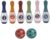 ptumcial Childrens Bowling Toys Bowling Ball Toys for Children Bowling Ball Toys Balls Parties Family Games 8pcs
